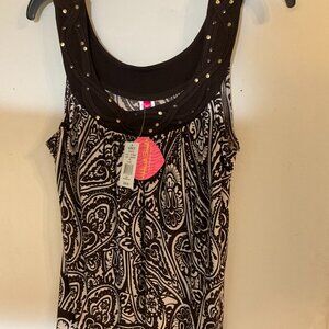 Heart Soul Sleeveless Top NWT